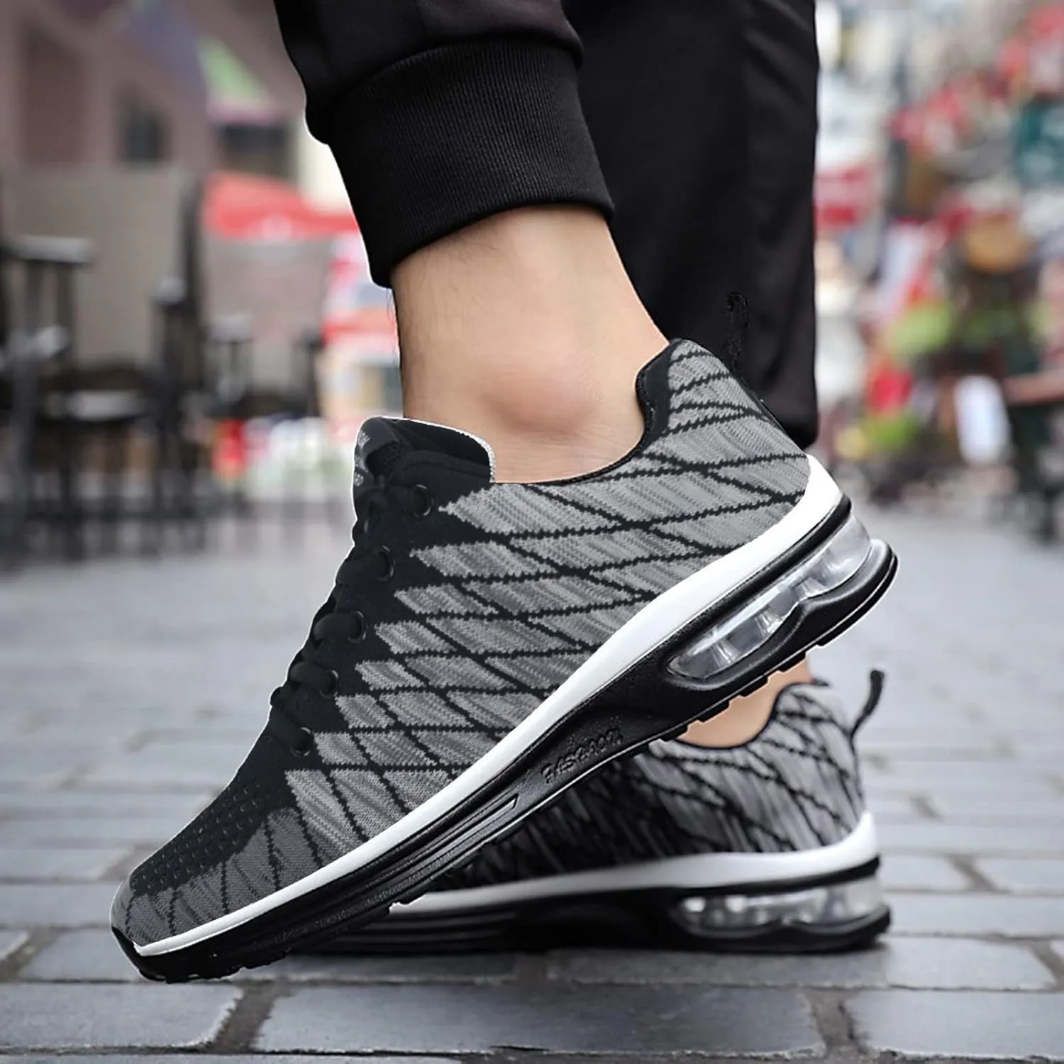 Arch Support Sports Shoes for Men Lightweight Breathable Slip on Running Shoe Men's Sport Breathable Mesh Shoes