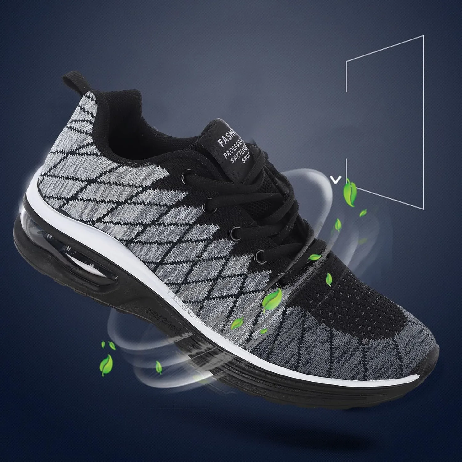 Arch Support Sports Shoes for Men Lightweight Breathable Slip on Running Shoe Men's Sport Breathable Mesh Shoes