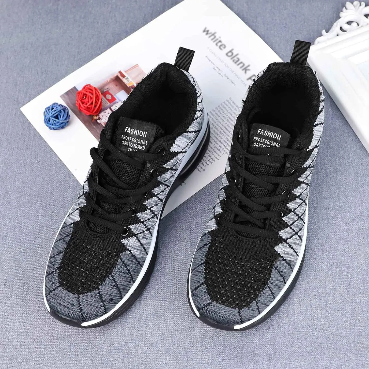 Arch Support Sports Shoes for Men Lightweight Breathable Slip on Running Shoe Men's Sport Breathable Mesh Shoes