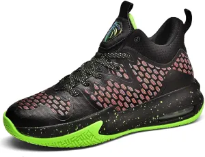 ASHION Boys Girls Shoes Sneakers Kids Shoes Boy's Basketball Shoes for Kids Basketball Shoes Tennis Shoes Non-Slip Sneakers(7,B-red)