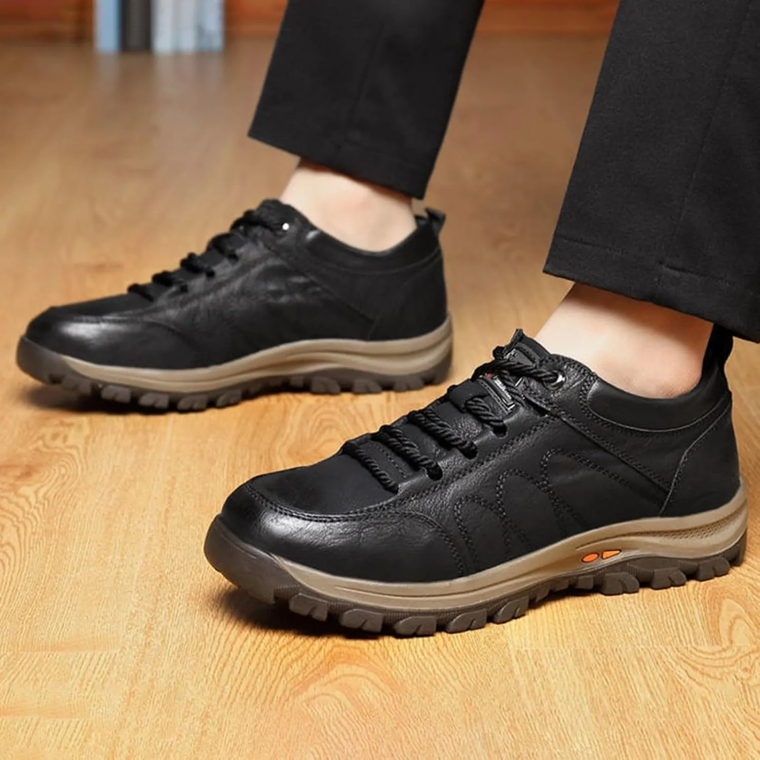 Autumn and Winter Single Cotton Casual Shoes Men's Hiking Sneakers Cotton Shoes Thickened Mens Shoes Boots Casual Size