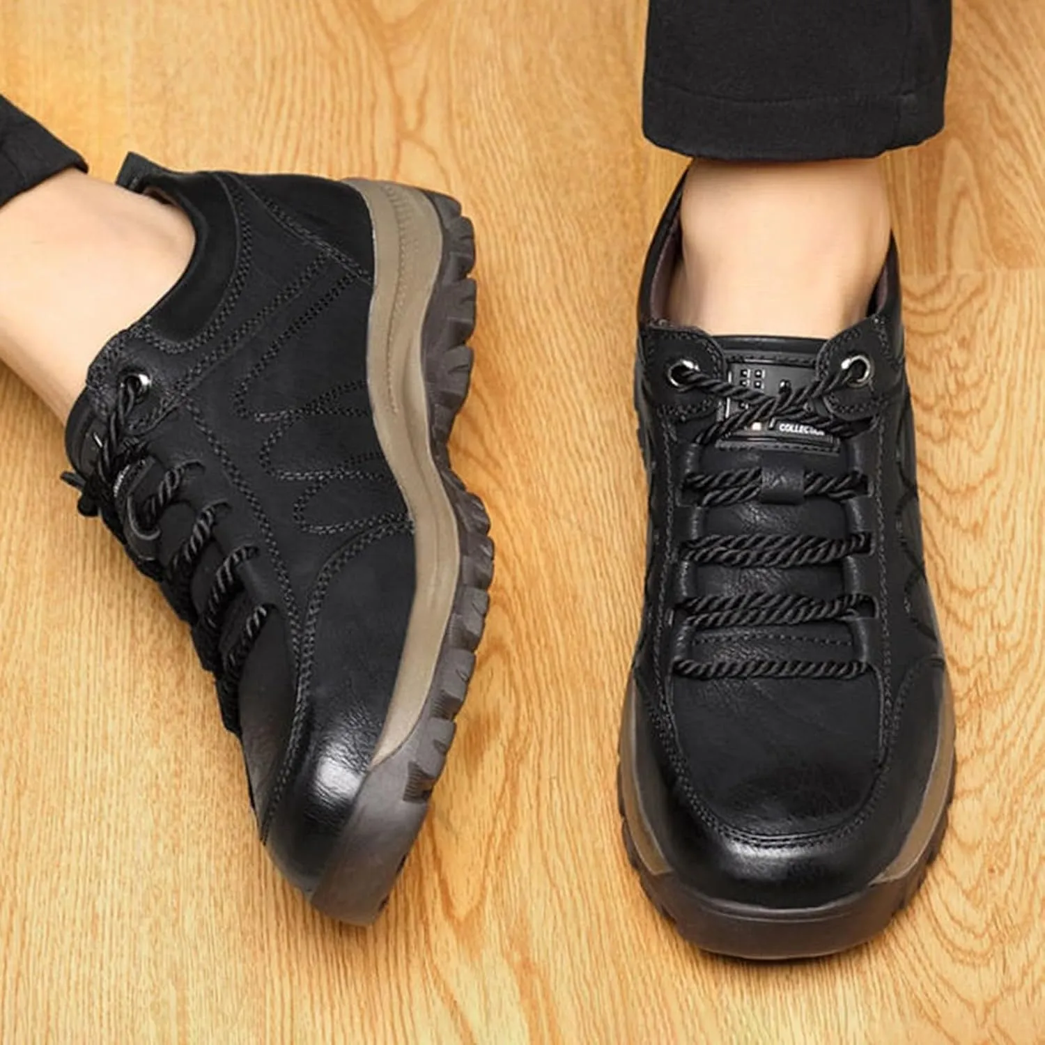 Autumn and Winter Single Cotton Casual Shoes Men's Hiking Sneakers Cotton Shoes Thickened Mens Shoes Boots Casual Size