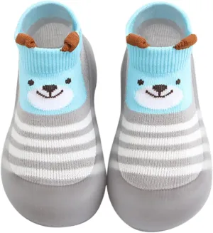 Baby Shoes Toddler Cartoon Duck Bear Non-Slip Walking Shoes Newborn Soft Rubber Sole Slippers for Boys Girls