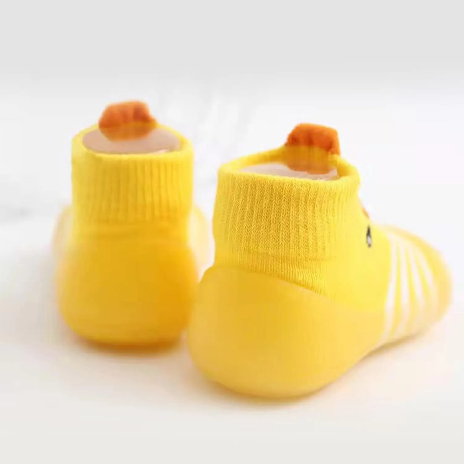 Baby Shoes Toddler Cartoon Duck Bear Non-Slip Walking Shoes Newborn Soft Rubber Sole Slippers for Boys Girls