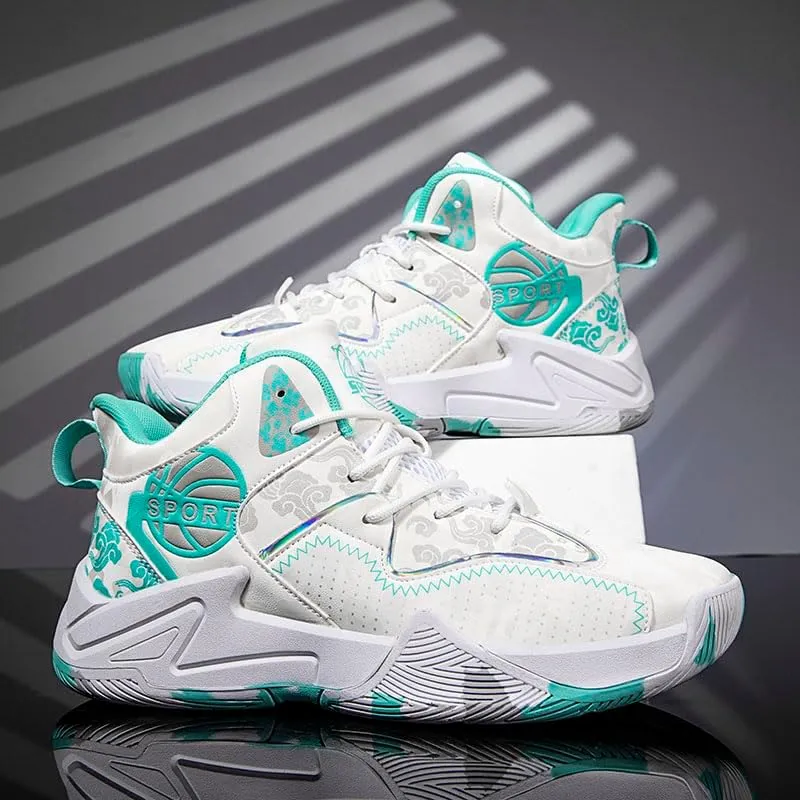 Basketball Shoes for Boys and Girls, Walking Running Shoes Breathable Comfortable Boys Sneakers for Little and Big Kids