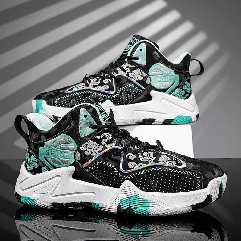 Basketball Shoes for Boys and Girls, Walking Running Shoes Breathable Comfortable Boys Sneakers for Little and Big Kids