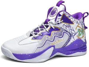 Basketball Shoes for Boys and Girls, Walking Running Shoes Breathable Comfortable Boys Sneakers for Little and Big Kids