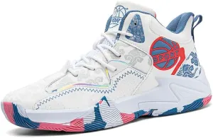 Basketball Shoes for Boys and Girls, Walking Running Shoes Breathable Comfortable Boys Sneakers for Little and Big Kids