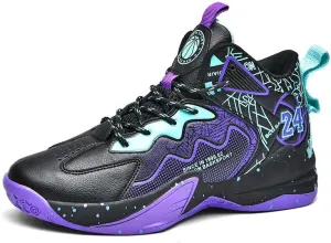 Basketball Shoes for Boys and Girls, Walking Running Shoes Breathable Comfortable Boys Sneakers for Little and Big Kids