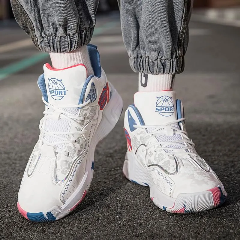 Basketball Shoes for Boys and Girls, Walking Running Shoes Breathable Comfortable Boys Sneakers for Little and Big Kids