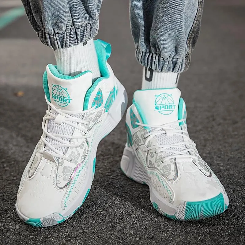 Basketball Shoes for Boys and Girls, Walking Running Shoes Breathable Comfortable Boys Sneakers for Little and Big Kids