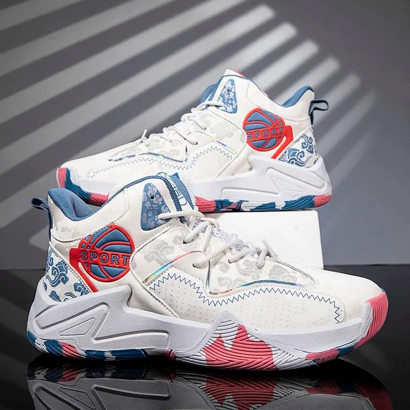 Basketball Shoes for Boys and Girls, Walking Running Shoes Breathable Comfortable Boys Sneakers for Little and Big Kids