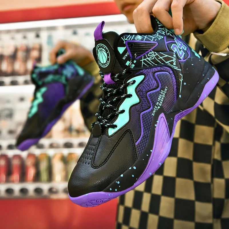 Basketball Shoes for Boys and Girls, Walking Running Shoes Breathable Comfortable Boys Sneakers for Little and Big Kids