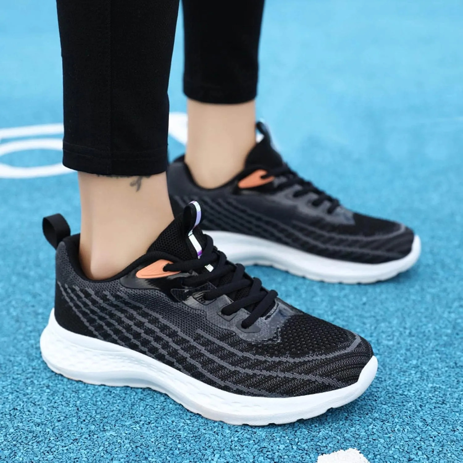 Black Sneakers for Women Fashion Arch Support Zapatos OrtopéDicos De Mujer Black Slip On Shoes Women Dressy Casual Black Casual Sneakers Women Slip On Walking Shoes Women Size 12