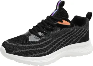 Black Sneakers for Women Fashion Arch Support Zapatos OrtopéDicos De Mujer Black Slip On Shoes Women Dressy Casual Black Casual Sneakers Women Slip On Walking Shoes Women Size 12