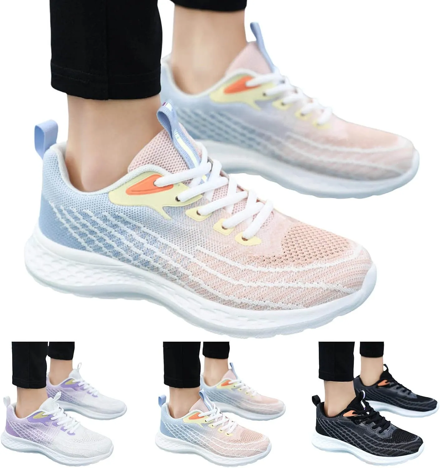 Black Sneakers for Women Fashion Arch Support Zapatos OrtopéDicos De Mujer Black Slip On Shoes Women Dressy Casual Black Casual Sneakers Women Slip On Walking Shoes Women Size 12