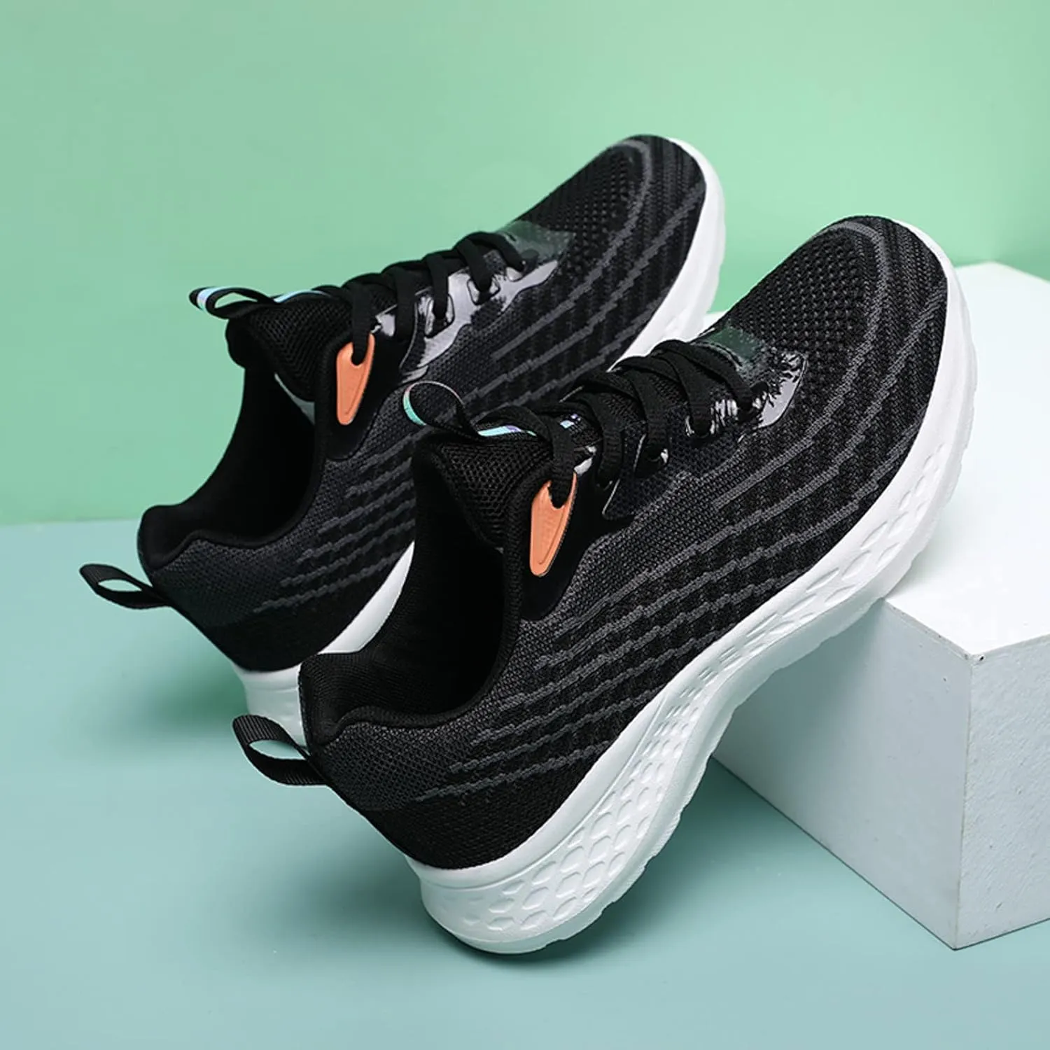 Black Sneakers for Women Fashion Arch Support Zapatos OrtopéDicos De Mujer Black Slip On Shoes Women Dressy Casual Black Casual Sneakers Women Slip On Walking Shoes Women Size 12