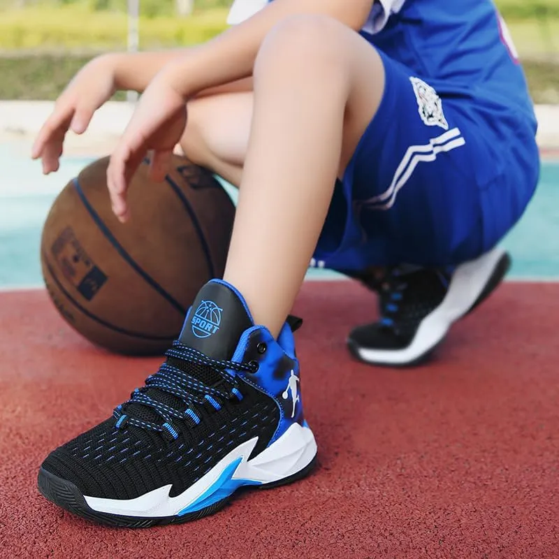 Boys and Kids Basketball Shoes Lightweight Fashion Sneakers