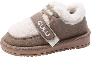 Boys Girls Winter Boots Toddler Snow Boots Kids Warm Fur Lined Boot Kids Ankle Boots Non-Slip Plush Thermal Booties