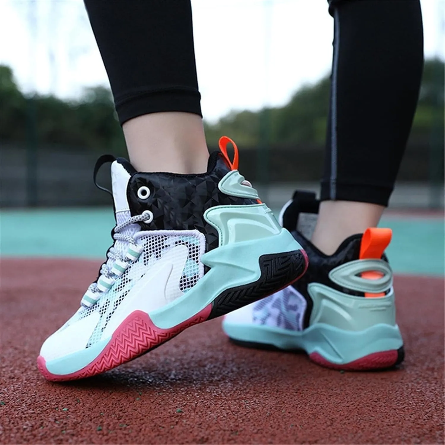 Boys Tennis Shoes Kid's Basketball Shoes Boys Sneakers Girls Trainers Comfort High Top Basketball Shoes for Kids Shoes