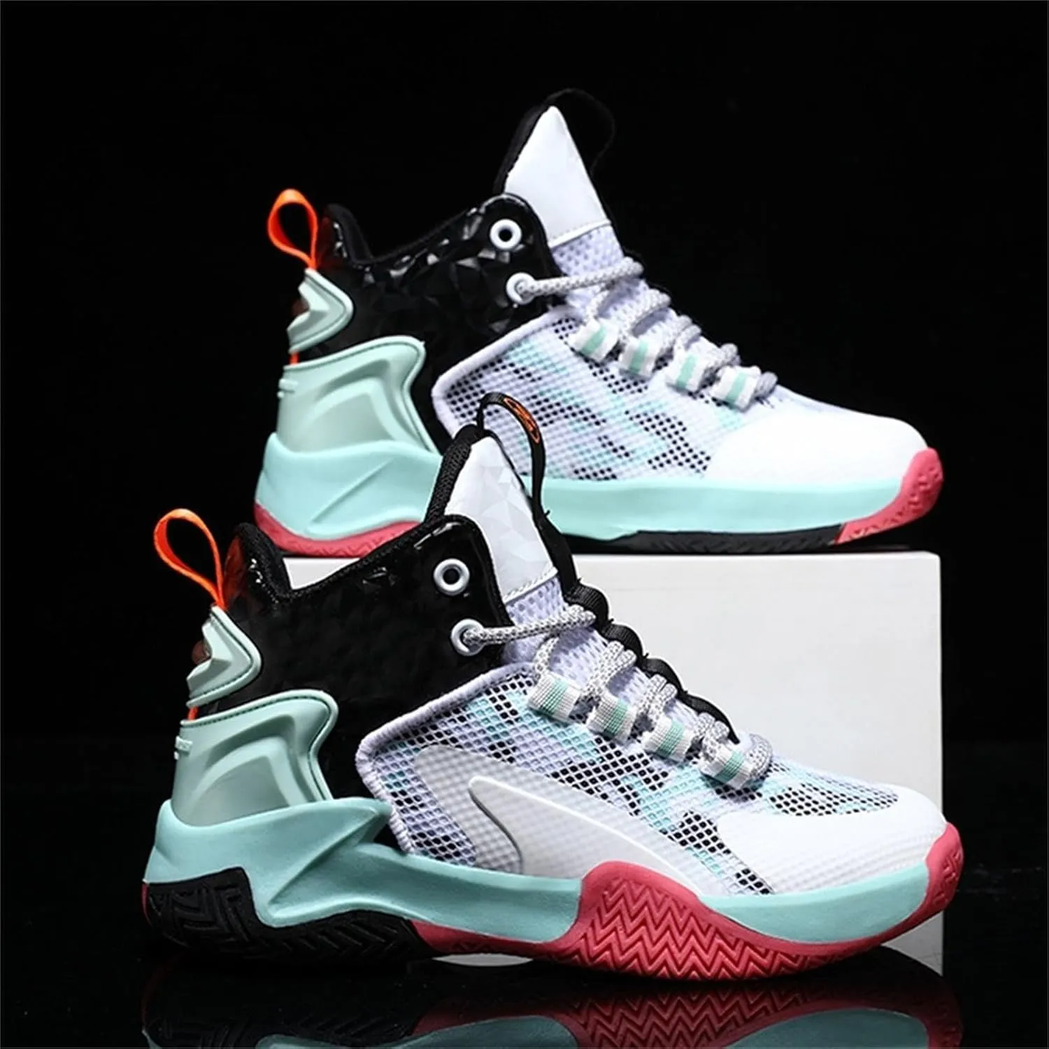 Boys Tennis Shoes Kid's Basketball Shoes Boys Sneakers Girls Trainers Comfort High Top Basketball Shoes for Kids Shoes