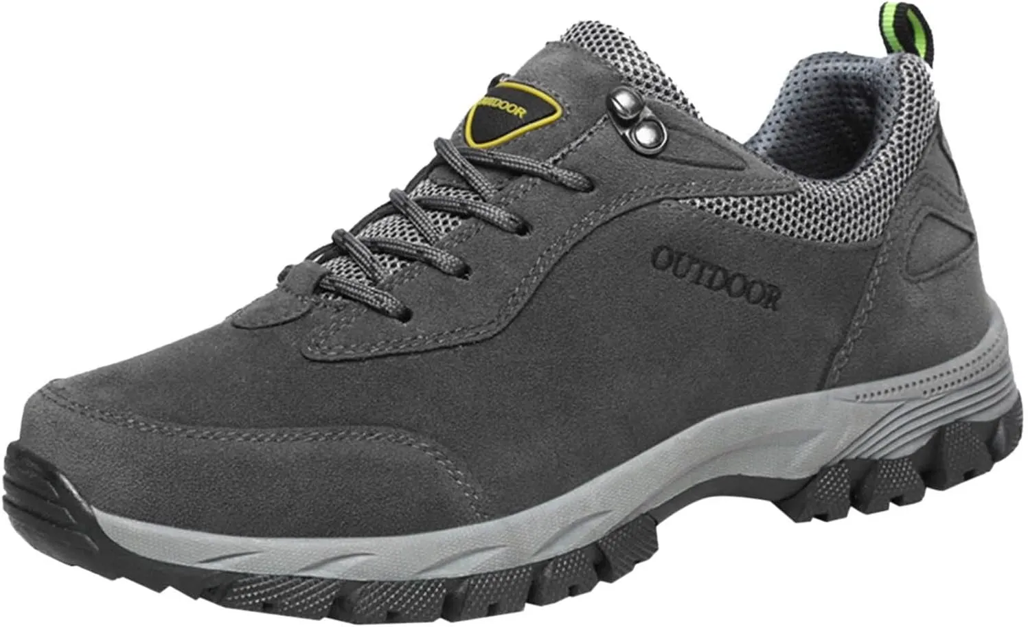 Breathable & Comfortable Sneaker Fashion Summer and Men Hiking Shoes Solid Color Lace Up Flat Bottom Comfortable Non
