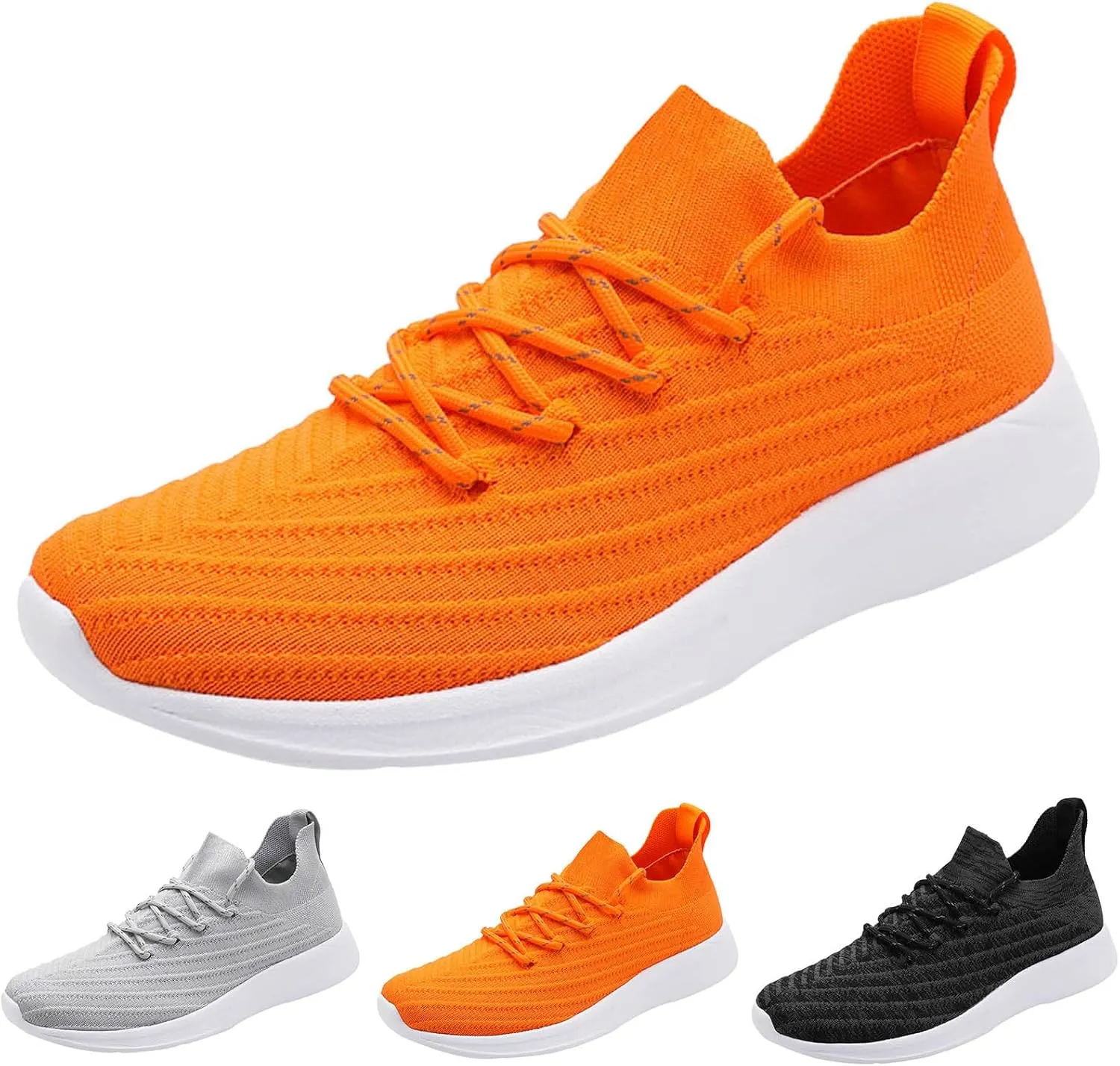Breathable & Comfortable Sneaker Men Sports Shoes Fashion New Pattern Simple Solid Color Couple Light and Comfortable