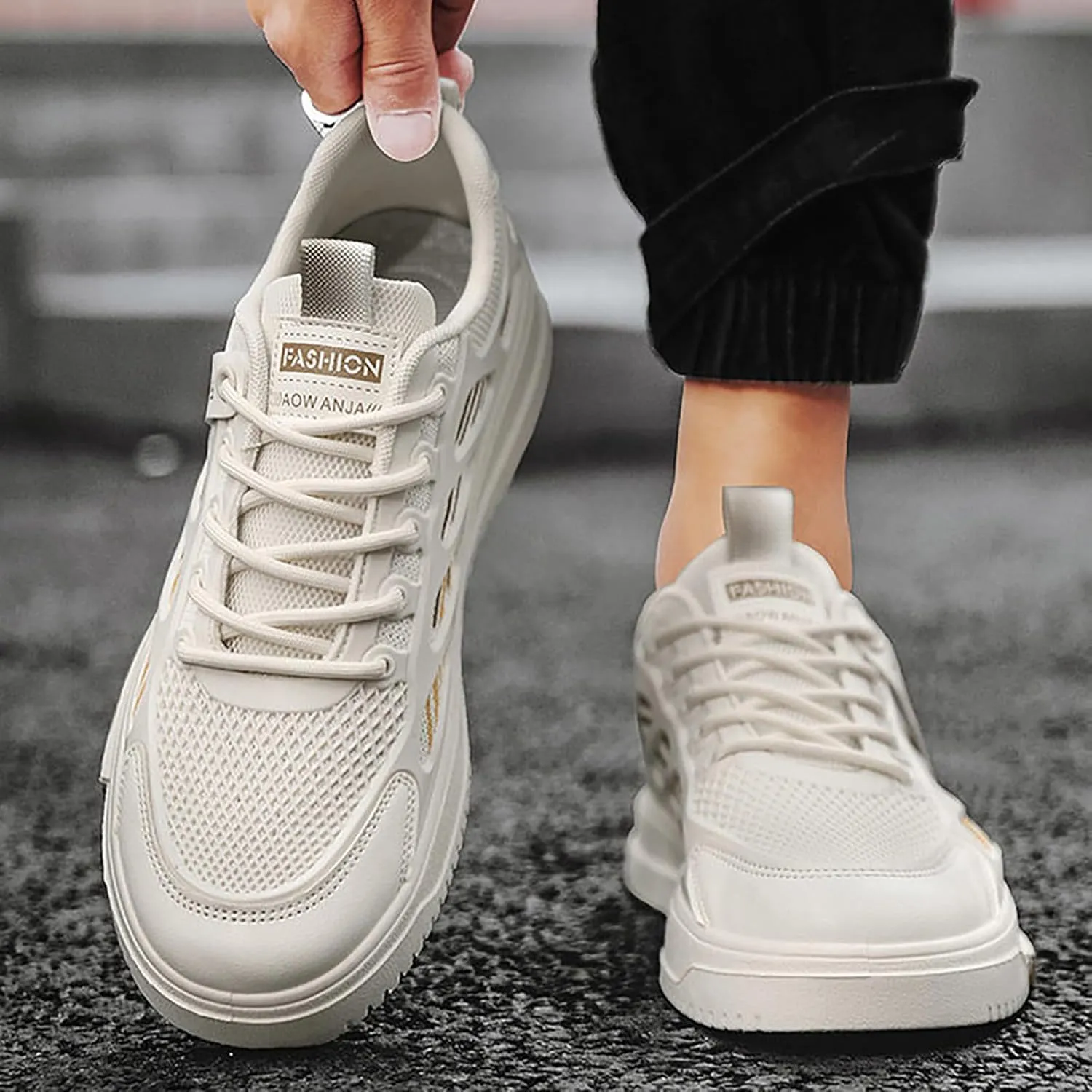 Casual Shoes Lace up Men's Shoes 2023 Summer New Small White Men's Hundred Models Lightweight Soft