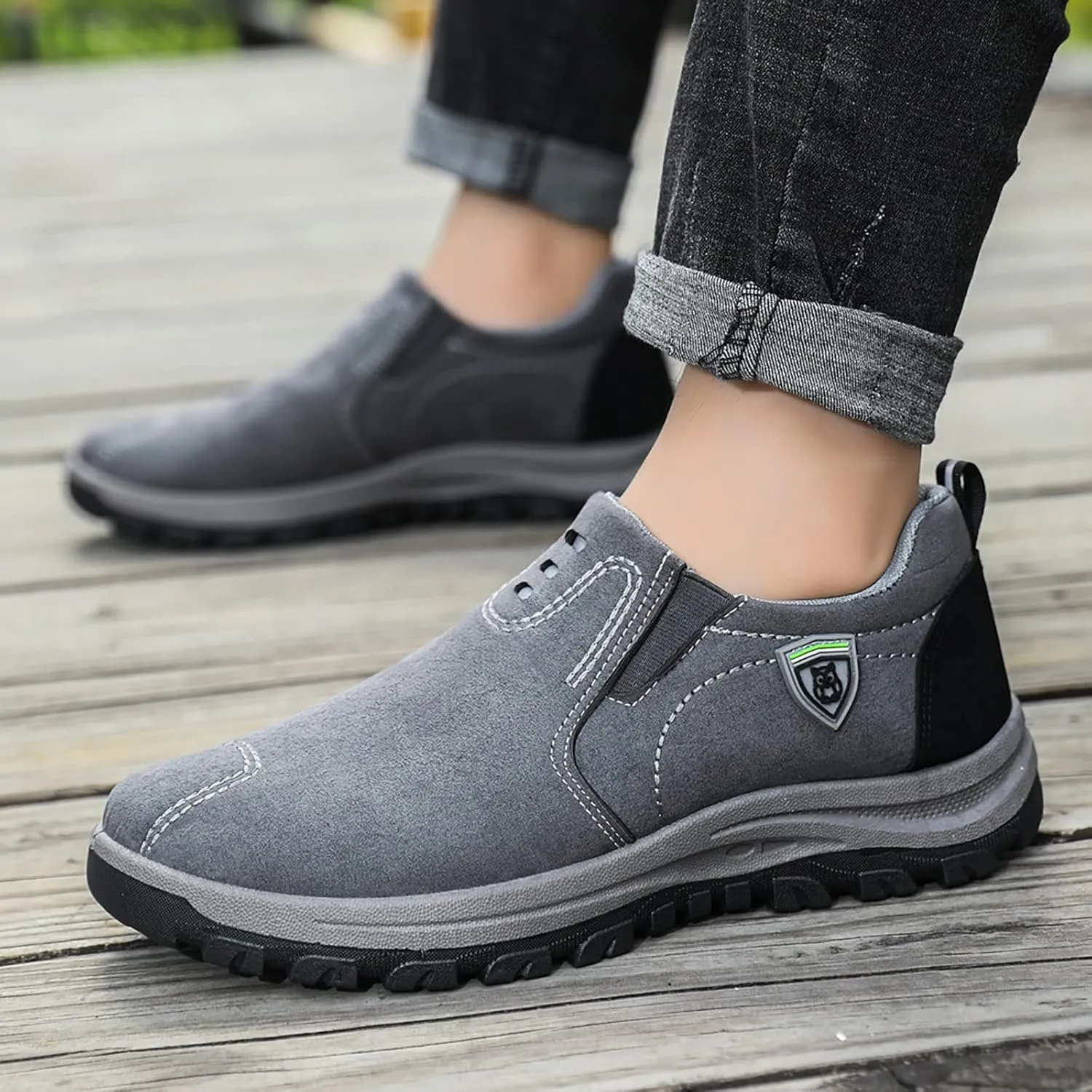 Cathalem Hiking Shoes for Men Comfortable Waterproof Breathable Orthopedic Walking Shoes Sneakers Walking Orthopedic Shoes