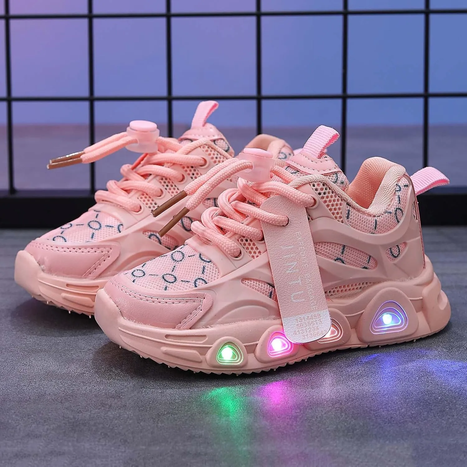 Cathalem Sneakers for Boys Kids Baby Girls Shoes Sneakers LED Light Up Luminous Sneakers Winter Warm Sneakers for Girls