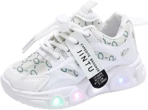 Cathalem Sneakers for Boys Kids Baby Girls Shoes Sneakers LED Light Up Luminous Sneakers Winter Warm Sneakers for Girls