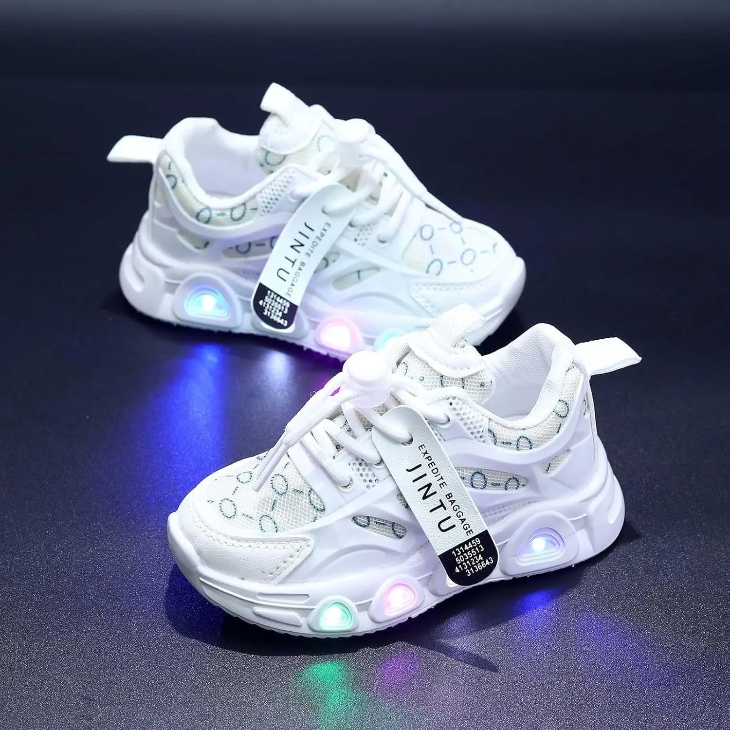 Cathalem Sneakers for Boys Kids Baby Girls Shoes Sneakers LED Light Up Luminous Sneakers Winter Warm Sneakers for Girls