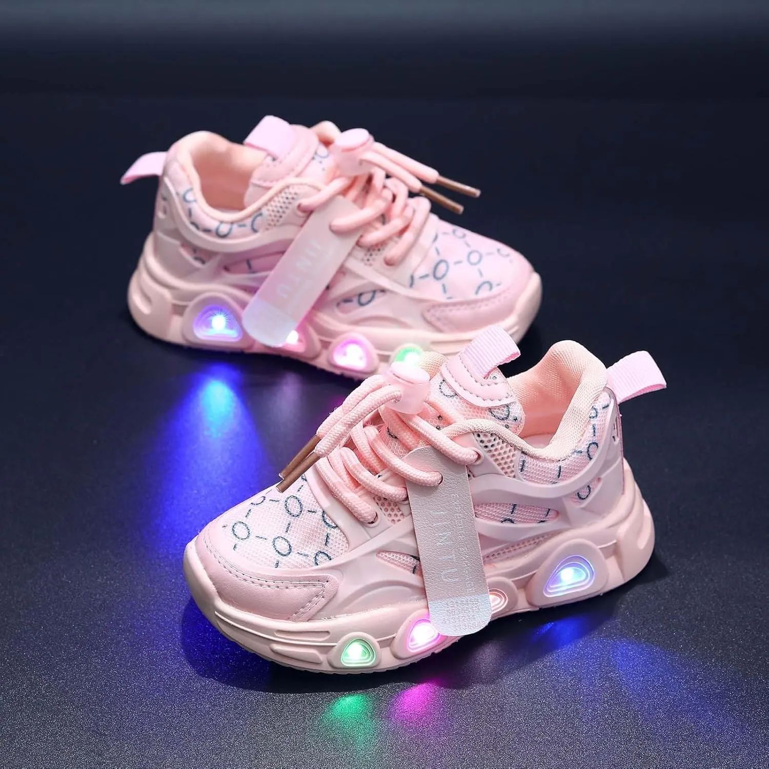 Cathalem Sneakers for Boys Kids Baby Girls Shoes Sneakers LED Light Up Luminous Sneakers Winter Warm Sneakers for Girls