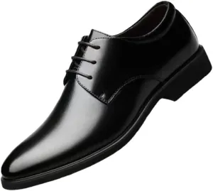 Classic Men's Leather Dress Shoes Mens Summer Lace Up Formal Oxfords Fashion Casual Classic Tuxedo Shoes