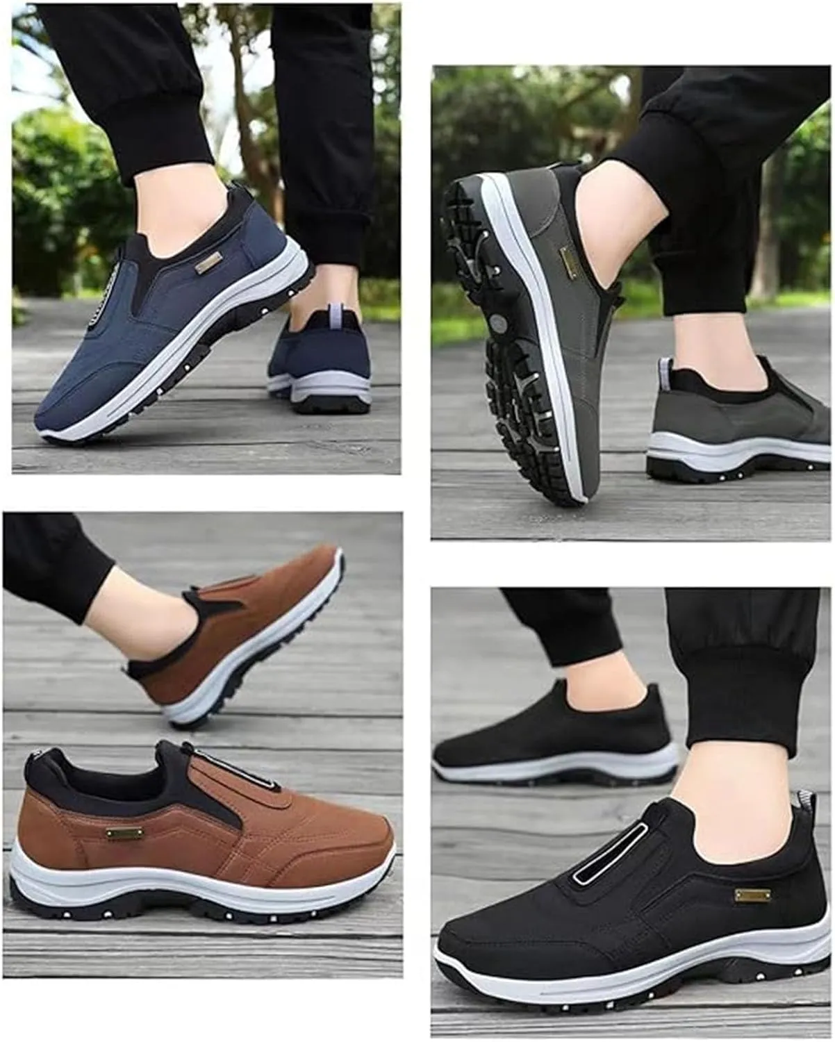 Dallader Men's Comfortable Waterproof Orthopedic Walking Shoes,Men's Comfortable Waterproof Breathable Orthopedic Hiking Shoes
