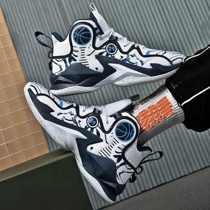 DHOVOR Big Boys Basketball Shoes Kids Athletic Running Shoes Fashion Sneakers Non-Slip Tennis Shoes Boys (Little Kid/Big Kid)