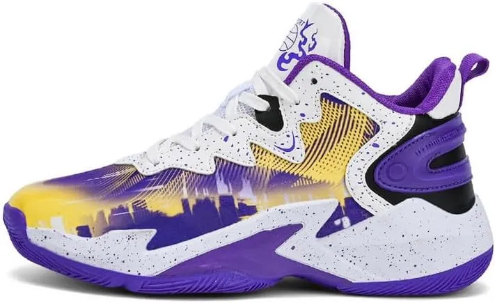 DHOVOR Boys Basketball Shoes Kids Fashion Sneakers Breathable Running Shoes for Boys Sport Tennis Shoes(Little Kid/Big Kid)
