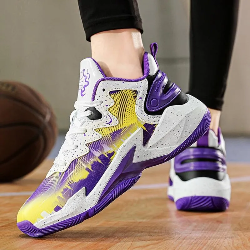 DHOVOR Boys Basketball Shoes Kids Fashion Sneakers Breathable Running Shoes for Boys Sport Tennis Shoes(Little Kid/Big Kid)
