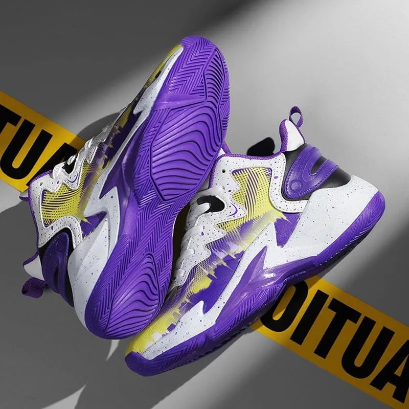 DHOVOR Boys Basketball Shoes Kids Fashion Sneakers Breathable Running Shoes for Boys Sport Tennis Shoes(Little Kid/Big Kid)