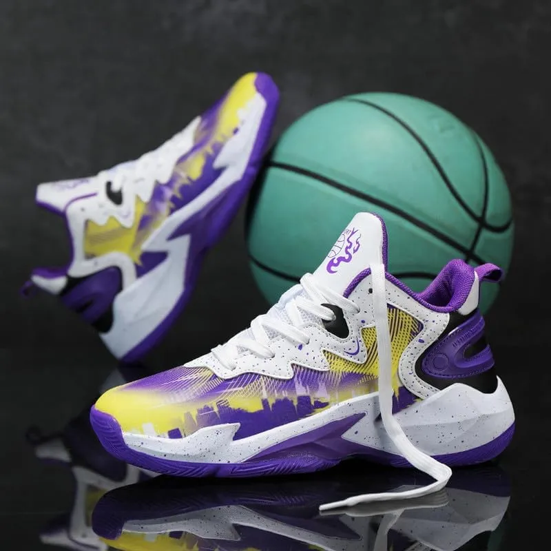 DHOVOR Boys Basketball Shoes Kids Fashion Sneakers Breathable Running Shoes for Boys Sport Tennis Shoes(Little Kid/Big Kid)
