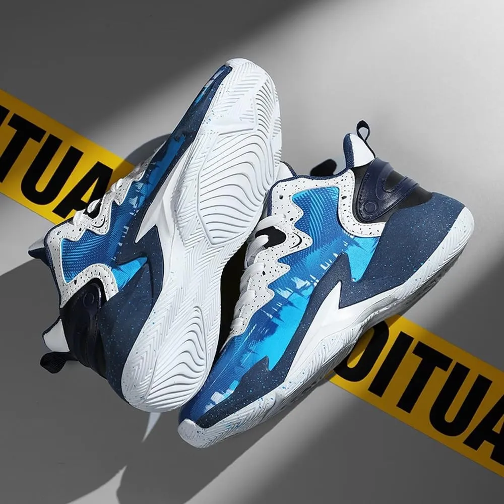 DHOVOR Boys Basketball Shoes Youth Fashion Basketball Sneakers Kids Running Shoes Indoor and Outdoor (Little Kid/Big Kid)