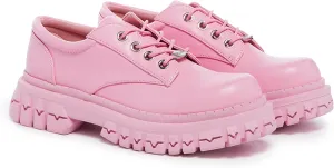 Dolls Kill Teen Craft Oxford Shoes by Delia's, Vegan Leather Lace-Up Chunky Platform Shoes