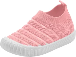 EnJoCho Baby Breathable Shoes Summer And Autumn Girls Sneakers Flying Woven Mesh Breathable Comfortable Flat Casual Shoes
