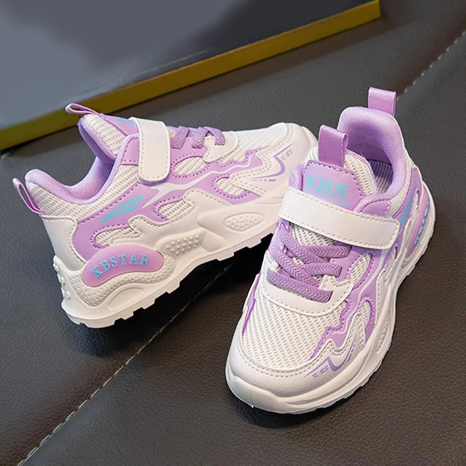 Fashion All Seasons Children Sports Girls Flat Lightweight Mesh Breathable Shoes Comfortable Slip on Shoes for
