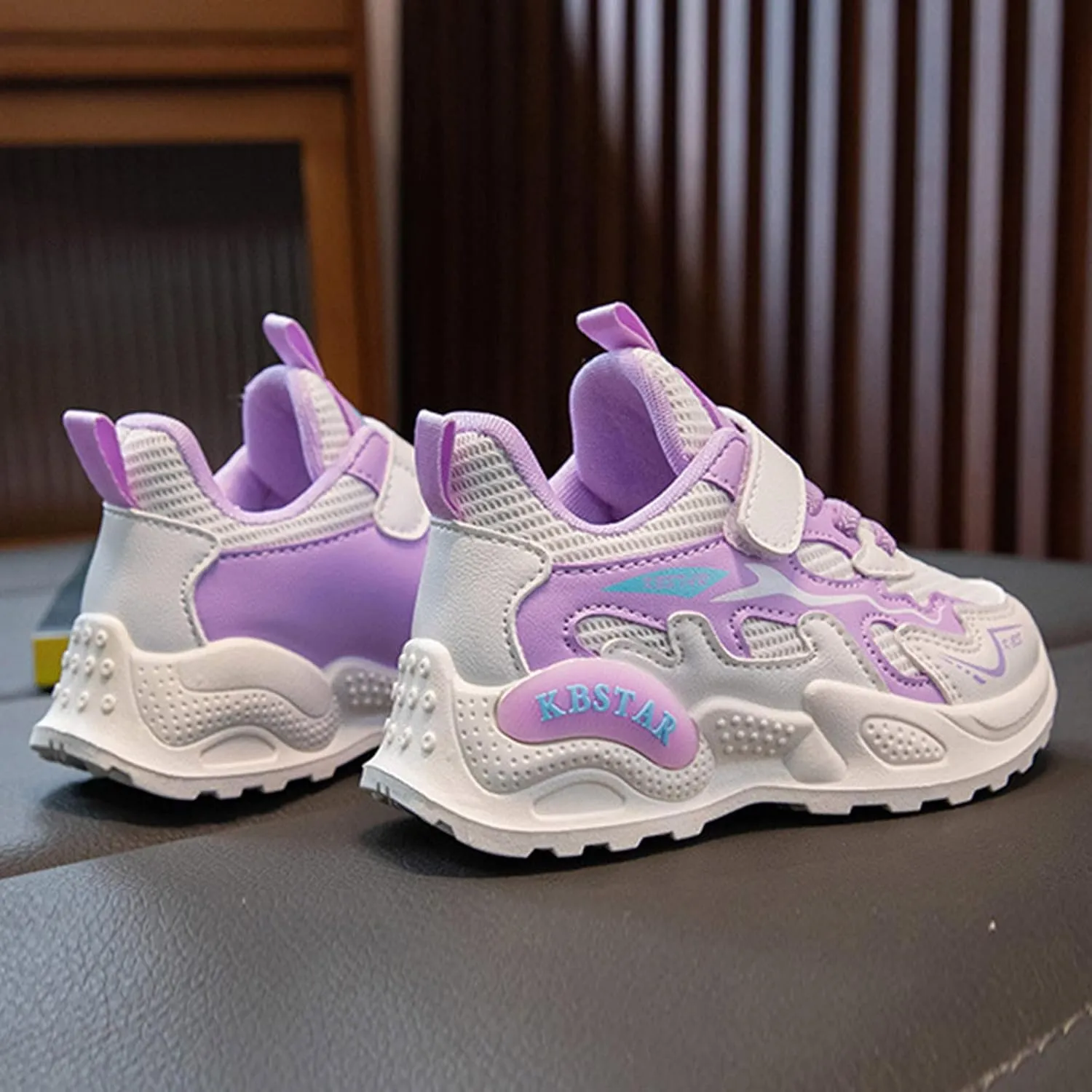 Fashion All Seasons Children Sports Girls Flat Lightweight Mesh Breathable Shoes Comfortable Slip on Shoes for