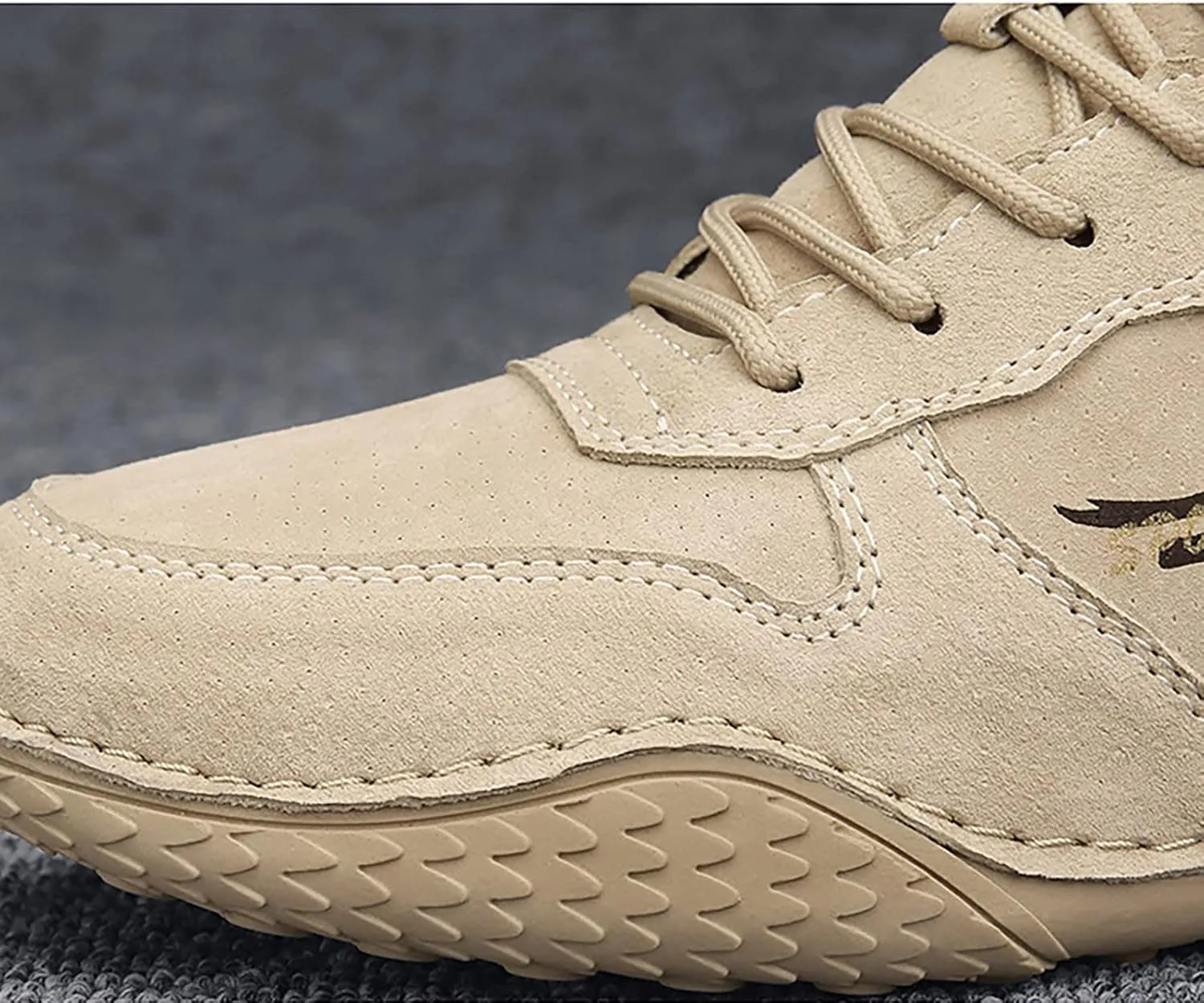 Fashion Sneakers Shoes Men's British Large Casual Suede Foreign Trade Lace Up and Hook Loop Sneakers