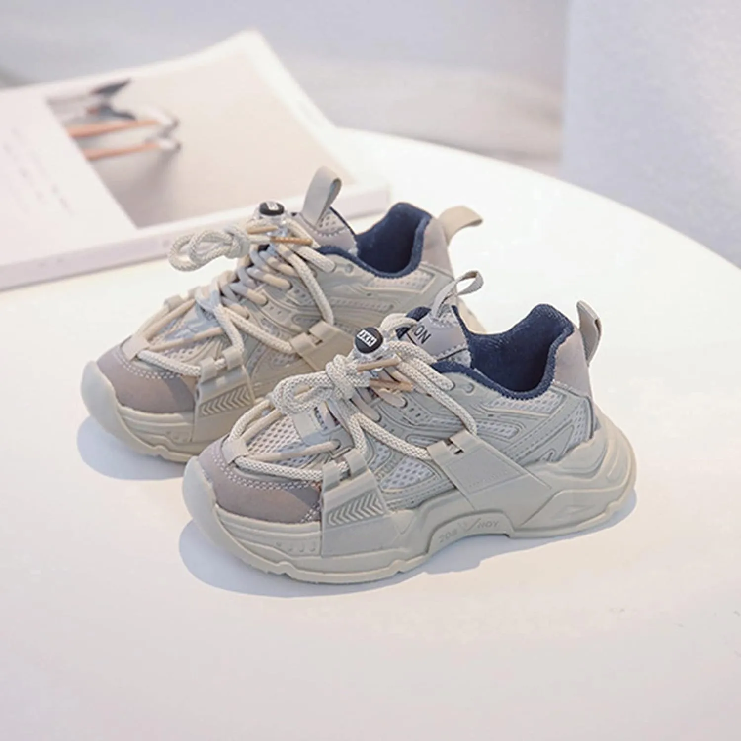 Fashion Spring Summer Children Sports Boys Run Shoes Flat Light Mesh Breathable Comfortable Solid Girls Size 3 Shoes