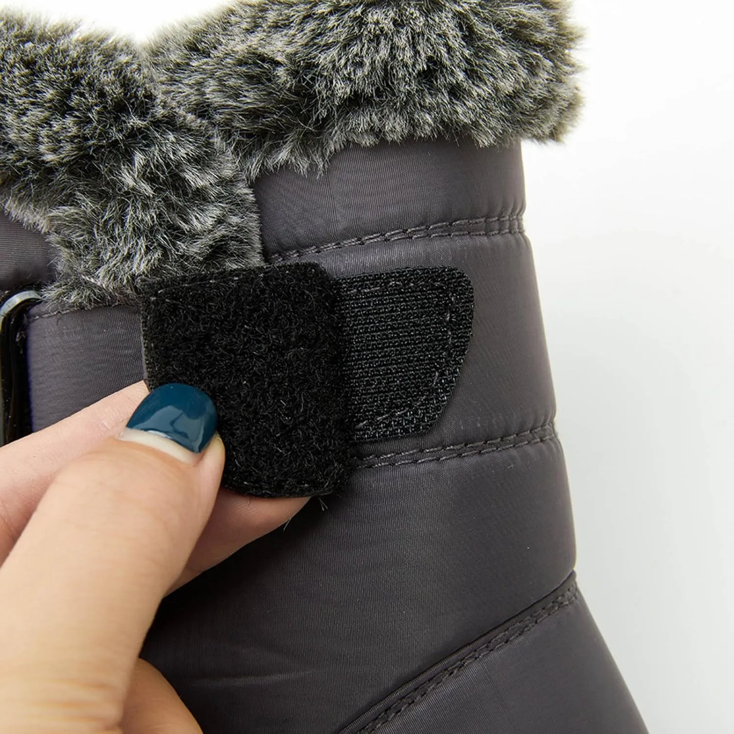 Fashion Winter Boots for Couple Water Proof Flat Non Slip Snow Boots Hook Loop Keep Warm Snow Boots Walking Shoes