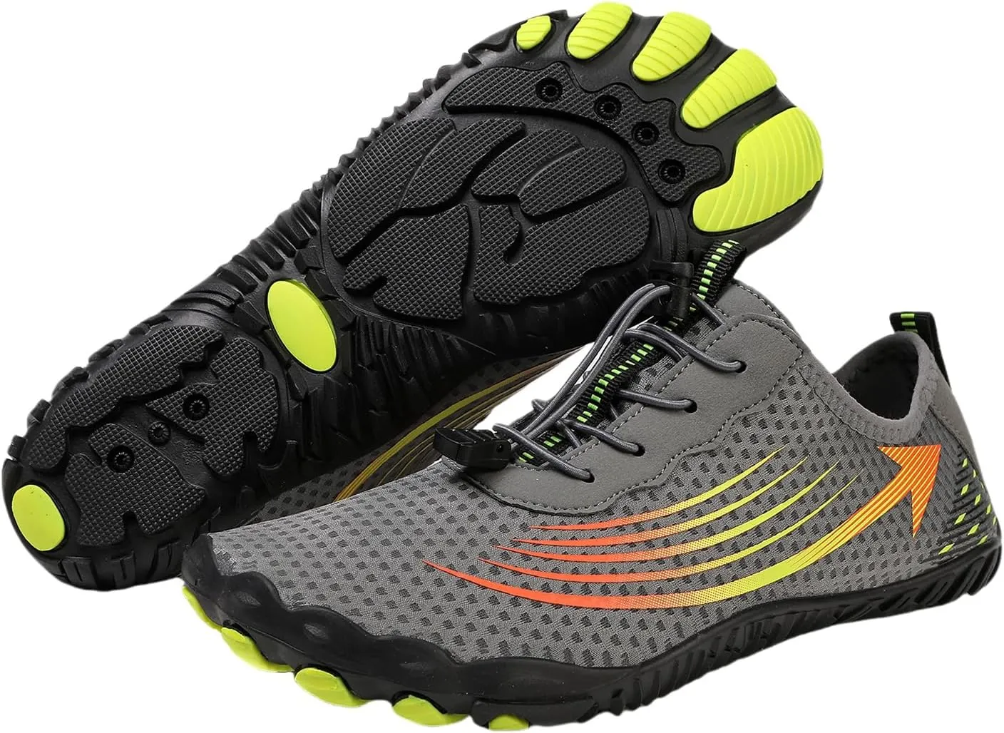 Grounded Barefoot Footwear for Women Men, Hiking Athletic Shoes, Beach Surf Water Shoes with Non Slip Sole, Quick Dry Lightweight Sports Aqua Socks Outdoor, Mens Womens Pool Activities