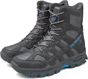 High Rise Hiking Boots, Outdoor Hiking Boots Men,High- top Tactical Combat Shose, Breathable and Durable Jungle Desert Tooling Footwear, for Camping,Hunting,Working,Walking